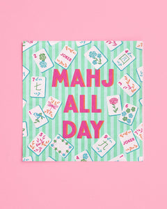 Mahj All Day Cocktail Napkins - 25 paper napkins