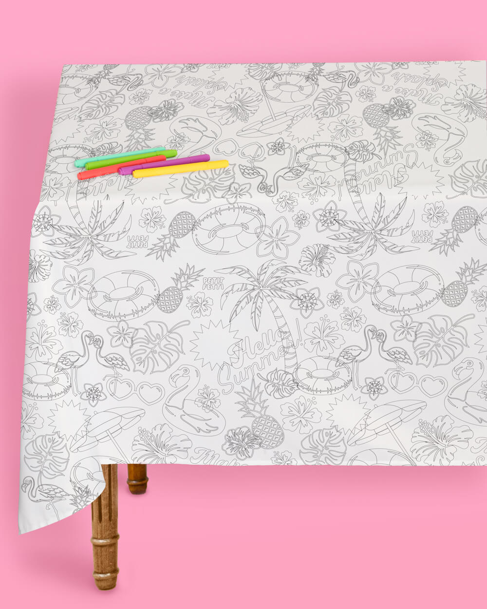 Pool Party Tablecloth - paper coloring tablecloth