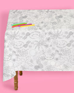 Pool Party Tablecloth - paper coloring tablecloth