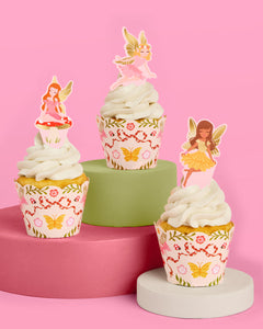 Garden Fairy Toppers - 24 sets of liners + toppers