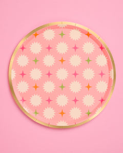 Palm Royale Plates - 32 paper plates, 2 sizes