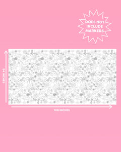 Pool Party Tablecloth - paper coloring tablecloth