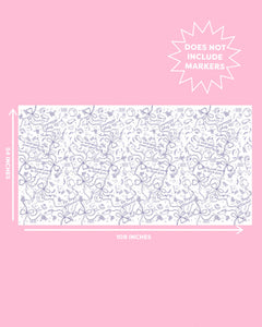 Sweet Dreams Tablecloth - paper coloring tablecloth