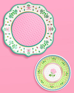 Tea Party Plates - pastel floral plates