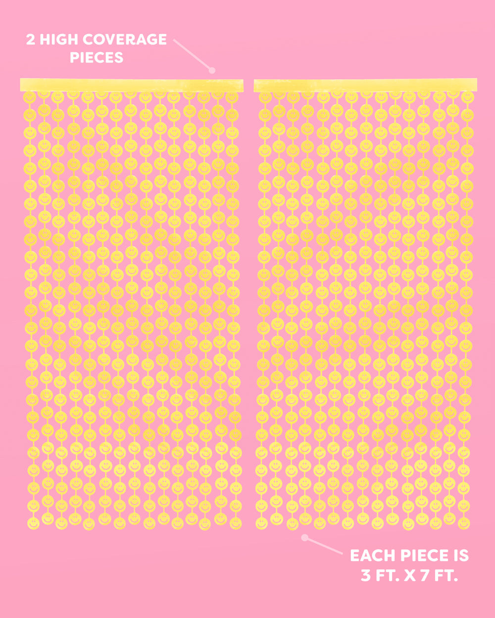 Smiley Curtain - matte foil curtain