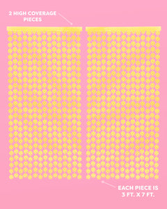 Smiley Curtain - matte foil curtain