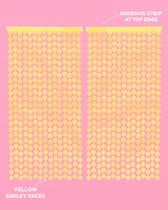 Smiley Curtain - matte foil curtain