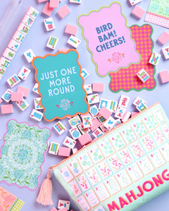 Mahjong Shuffler Cards - set of 4 matte cards