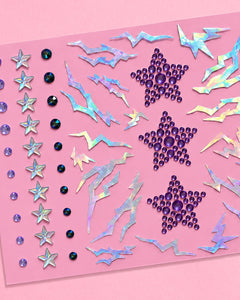 Kpop Face Gems - 82 adhesive face gems