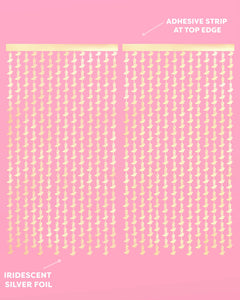 Gold Rush Curtain - gold foil curtain