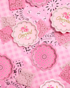 Cowgirl Tablecloth - washable tablecloth
