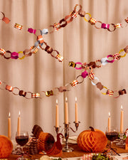 Thanksgiving Paper Chains - 90 strip holiday garland