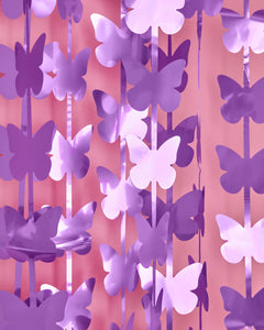 Butterfly Curtain - purple foil curtain