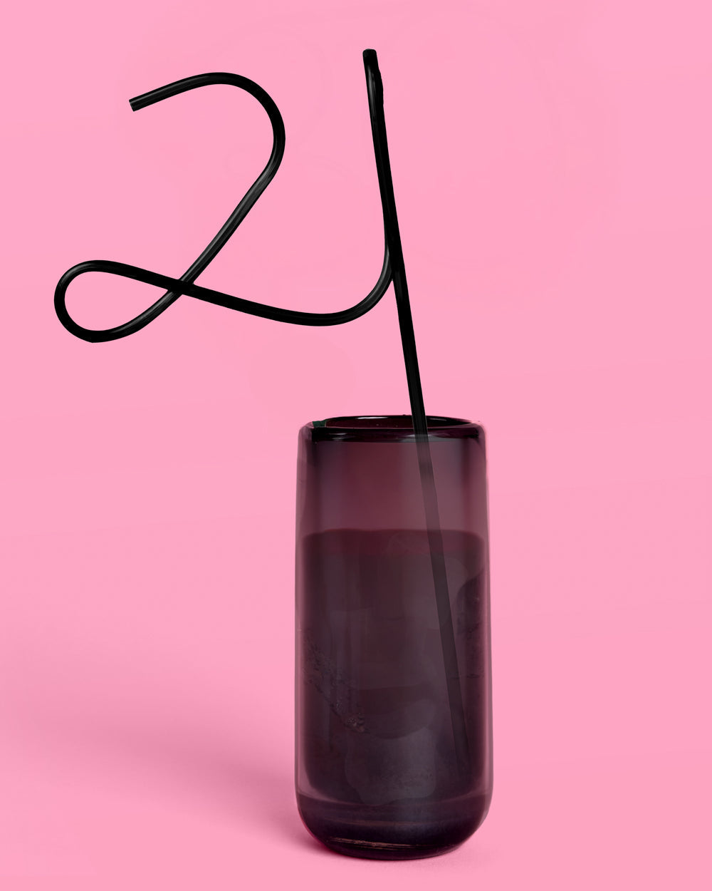 21 Forever Straw - XL black 21 straw
