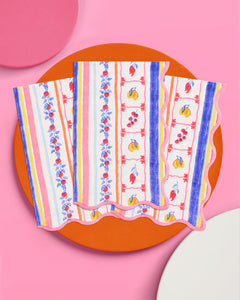 Italian Capri Napkins - 25 wavy edge napkins
