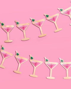 Martini Banner - 3D paper banner