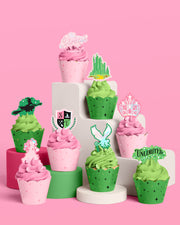 Emerald City Cupcake Set - 24 sets of liners + toppers