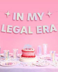 Legal Era Banner - iridescent foil banner