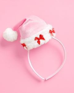 Pinkmas Headband - holiday hair accessory