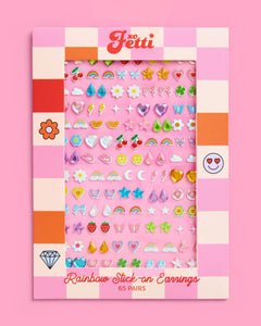 Girly Stick On Earrings - 65 sets, 130 pieces