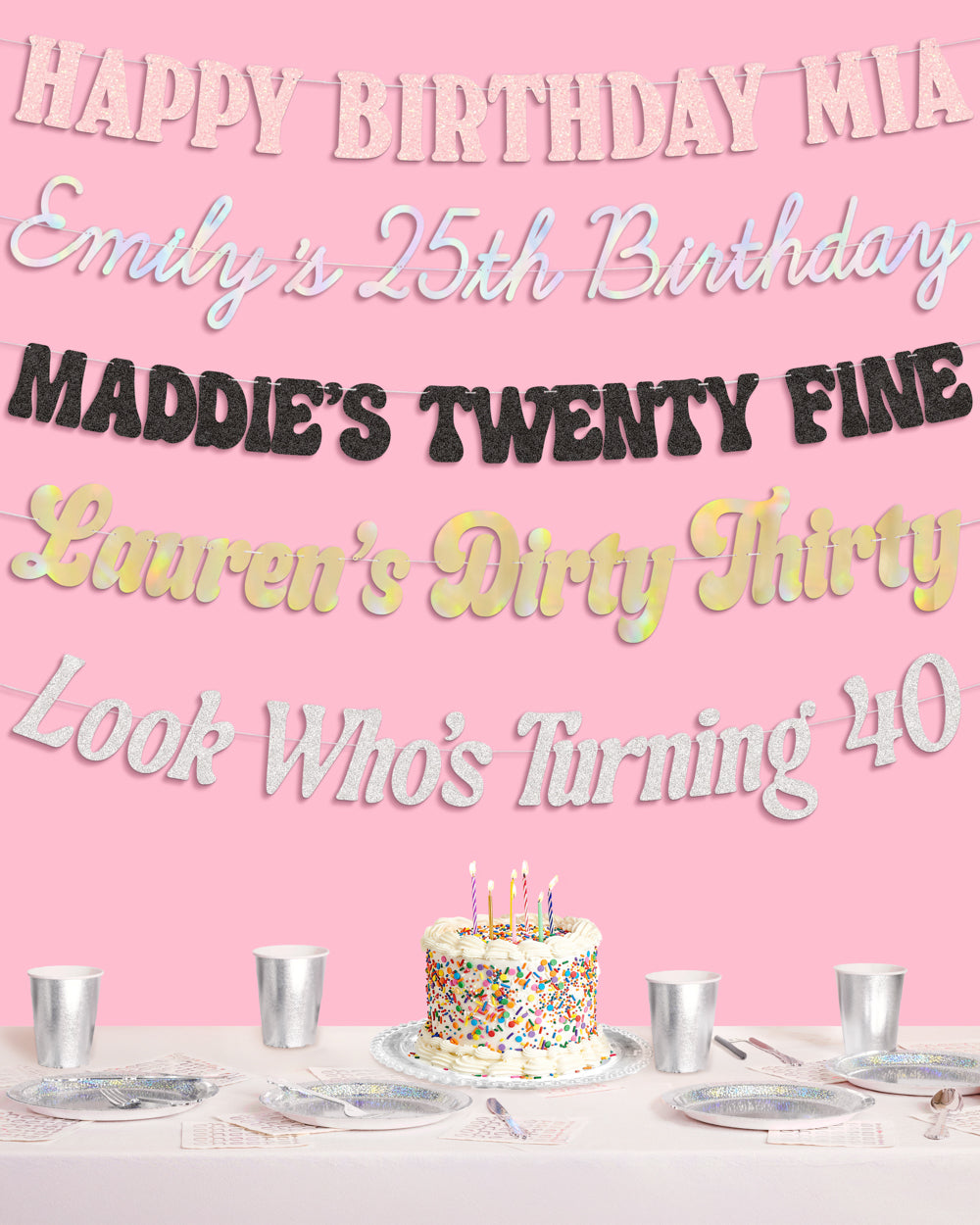 Custom Birthday Banner - customizable banner