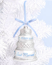 Just Married 2026 - glass ornament