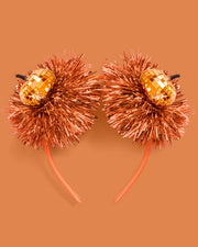 Party Pumpkin Headband - disco + fringe headband