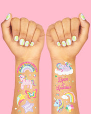 Glitter Unicorn Tattoos - 180 temporary tattoos