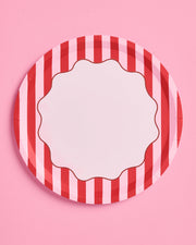 Candy Stripe Plates - 10 paper plates, 7in