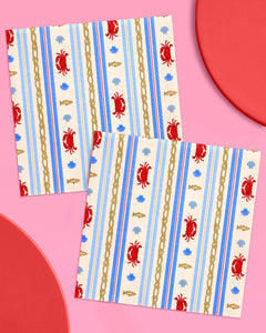 Nautical Napkin Set - 25 paper napkins