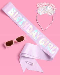 Birthday Girl Bundle - Headband, Sash, and Sunglasses