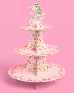 Garden Fairy Cupcake Tower - 3 tiered display