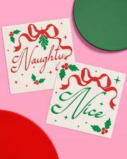 Naughty or Nice Napkins - 50 paper napkins