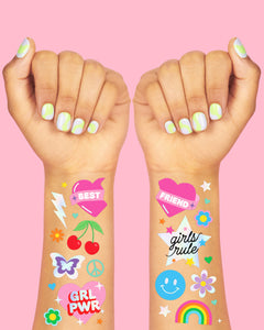 Girl Power Temporary Tattoos - 112 temporary tattoos