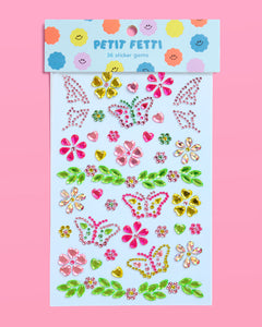 Butterfly Gem Set - 36 adhesive face gems