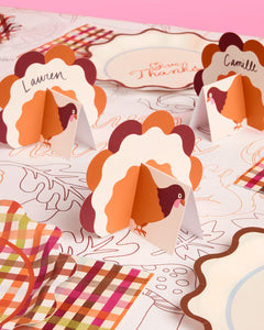 Turkey Time Place Cards - 12 place cards