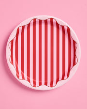 Candy Stripe Plates - 10 paper plates, 9in