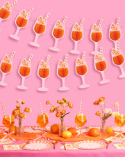 Spritz Party Banner - orange accordion banner