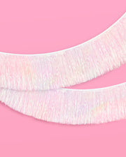 Iridescent Fringe - iridescent foil banner