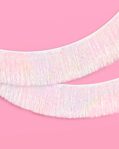 Iridescent Fringe - iridescent foil banner