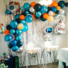 Silver Metallic Fringe Curtain – Photo Backdrop 6.5x3.3ft