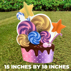 Small Happy Birthday Yard Card 22 Pc Set