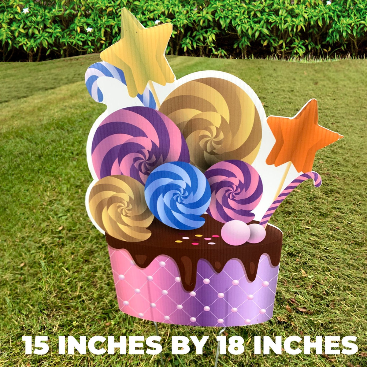 Small Happy Birthday Yard Card 5 Pc Set