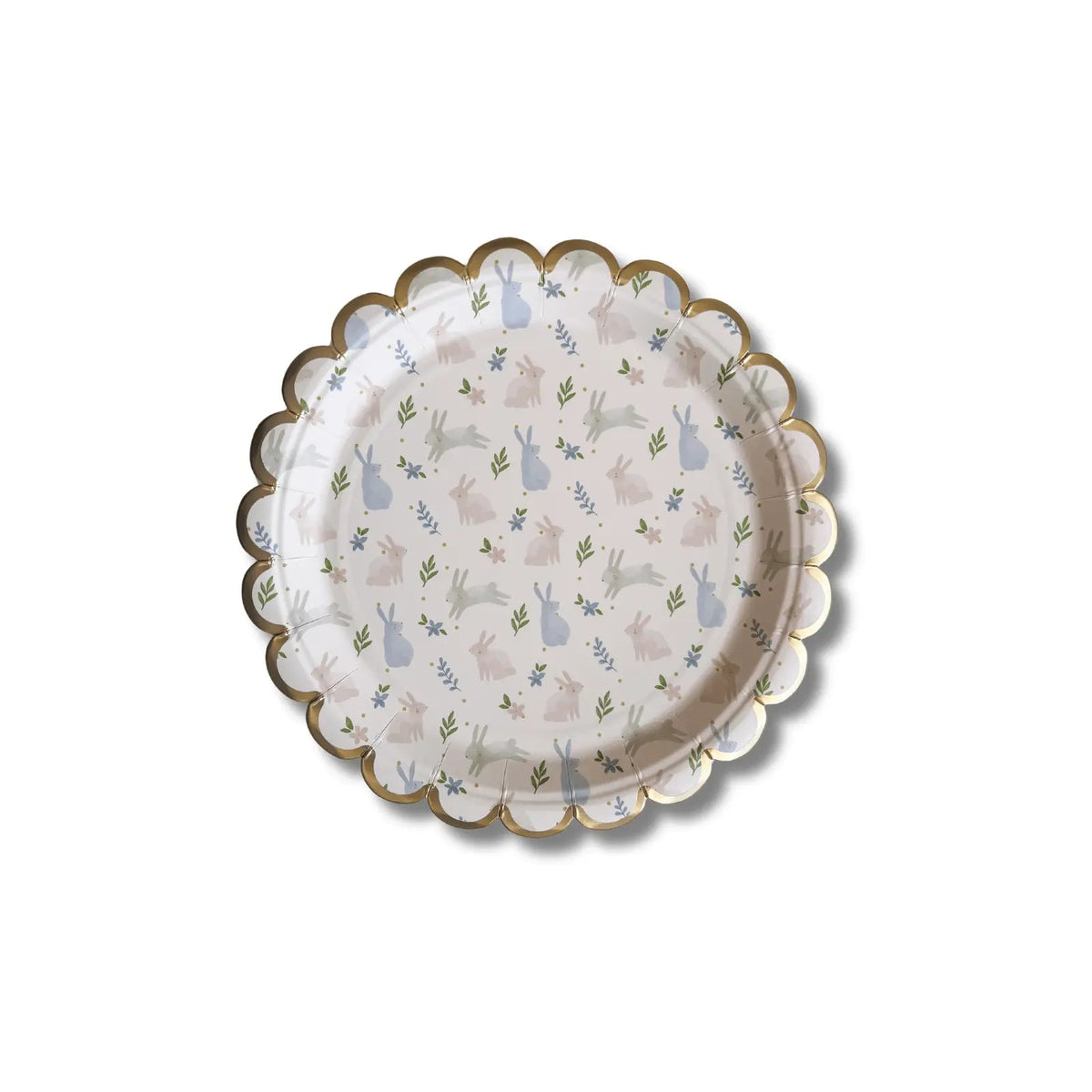 Small Scalloped Bunny Dessert Plate (8pcs)