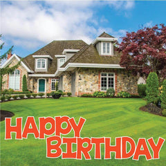 Solid Color 22.75" KG The Last Time Happy Birthday Yard Greeting 13 pc set
