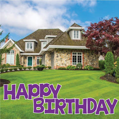 Solid Color 22.75" KG The Last Time Happy Birthday Yard Greeting 13 pc set