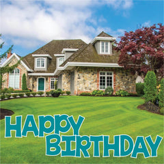 Solid Color 22.75" KG The Last Time Happy Birthday Yard Greeting 13 pc set
