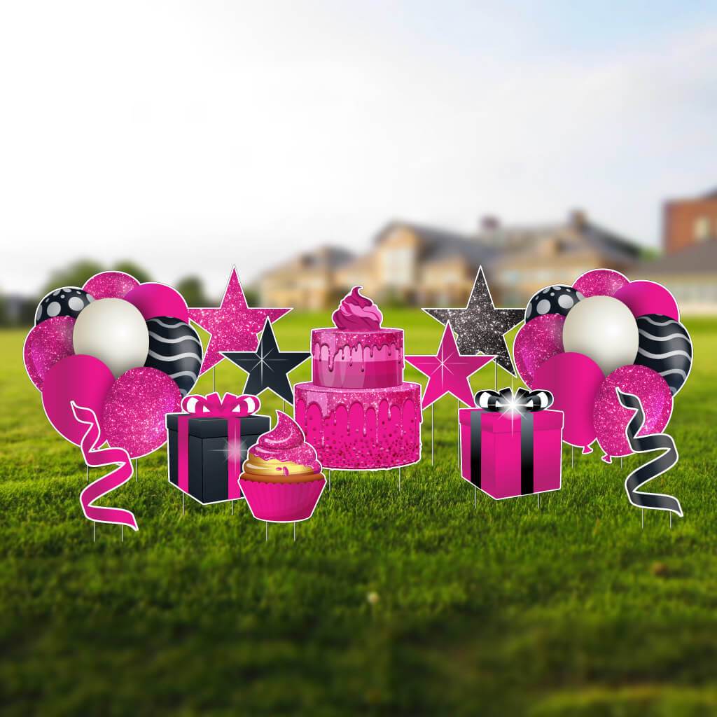 Birthday Flair Yard Decoration Accessories