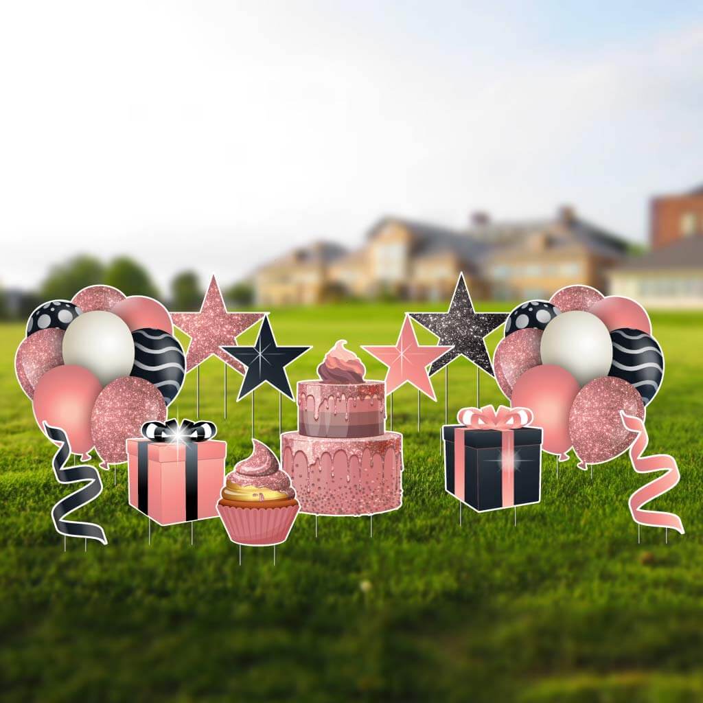 Birthday Flair Yard Decoration Accessories