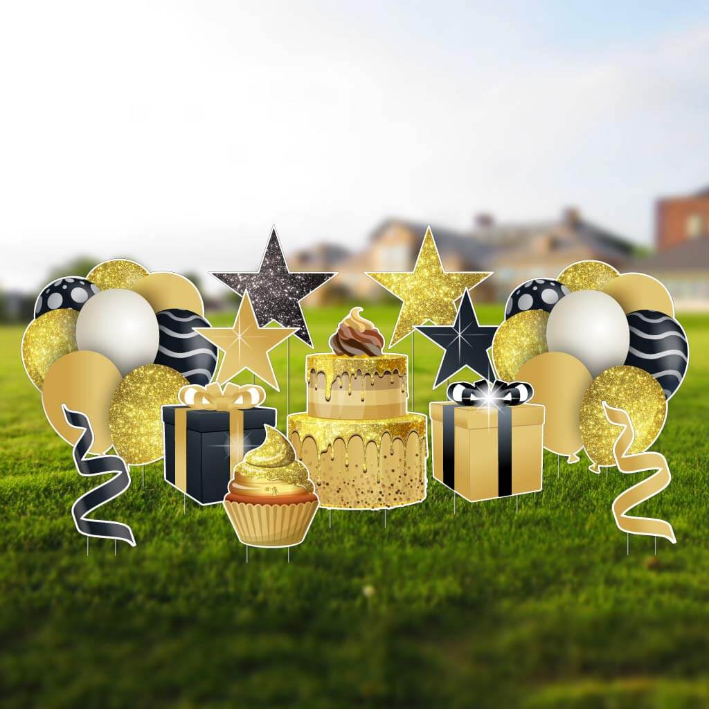 Birthday Flair Yard Decoration Accessories